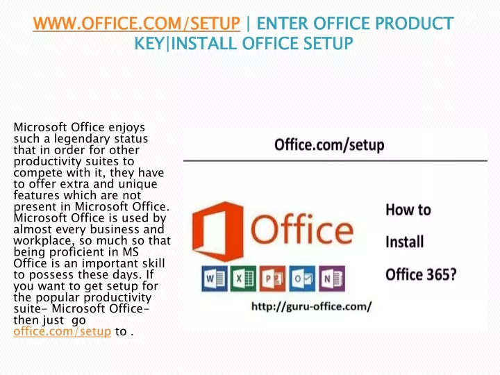 www office com setup enter office product key install office setup