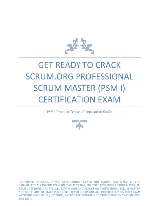 get ready to crack scrum org professional scrum