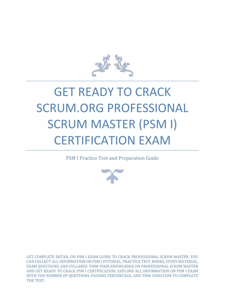 get ready to crack scrum org professional scrum