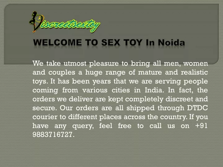 w elcome t o sex toy in noida