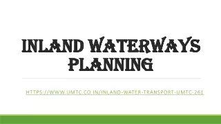 inland waterways planning