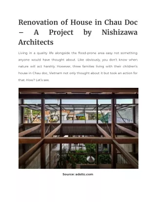 renovation of house in chau doc a project
