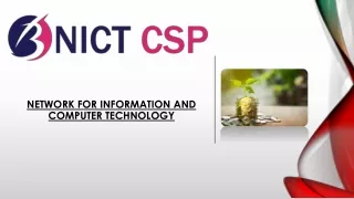 The CSP Bank Services Provider By NICT CSP BC
