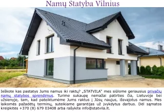nam statyba vilnius