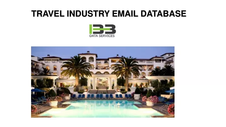 travel industry email database