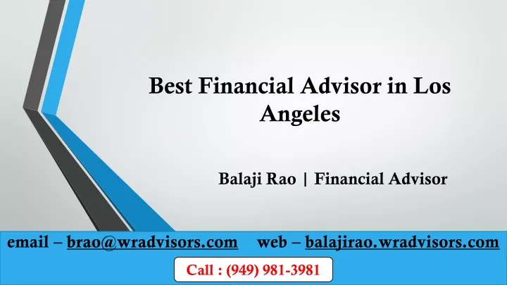 best financial advisor in los angeles