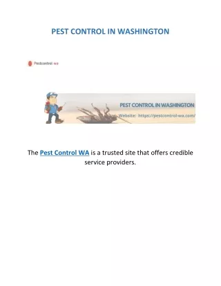 pest control in washington