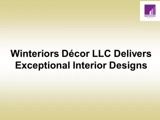 winteriors d cor llc delivers exceptional