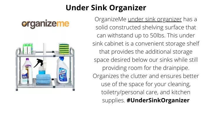 under sink organizer