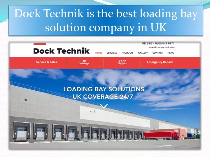 dock technik is the best loading bay solution