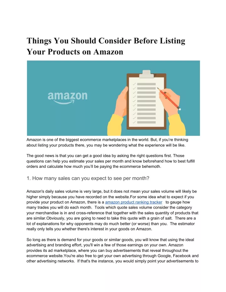things you should consider before listing your