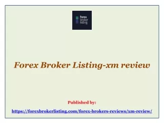 Forex Broker Listing-xm review