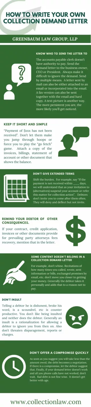 How to Write Your Own Collection Demand Letter [Infographic]