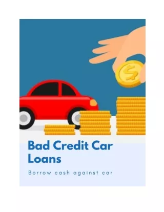 Get Cash Based On Car Equity With Bad Credit car Loan North York