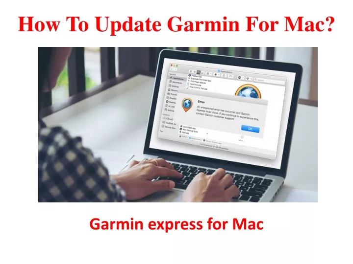 how to update garmin for mac