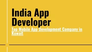 Top Mobile App Development Company in Kuwait
