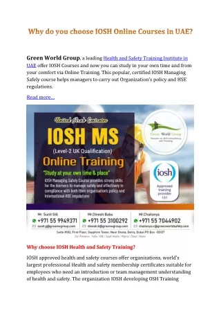 green world group a leading health and safety