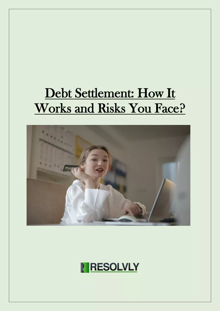 debt settlement how it debt settlement