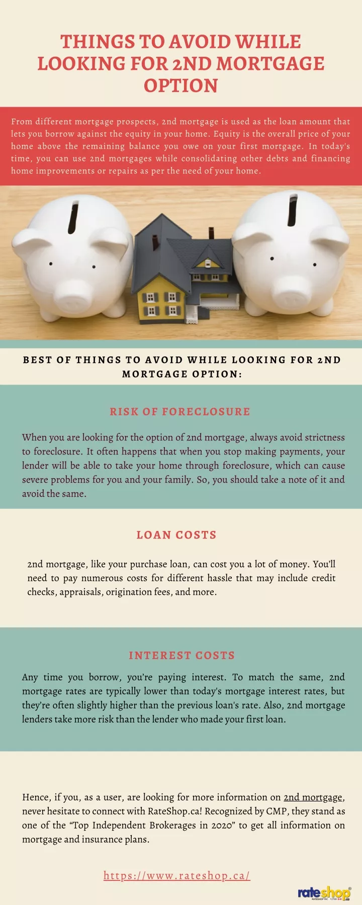 things to avoid while looking for 2nd mortgage