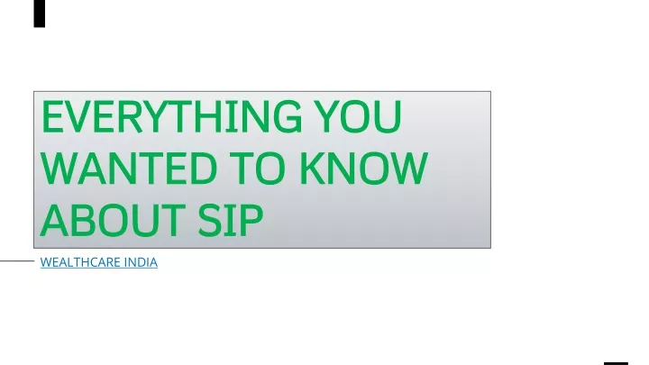 everything you wanted to know about sip