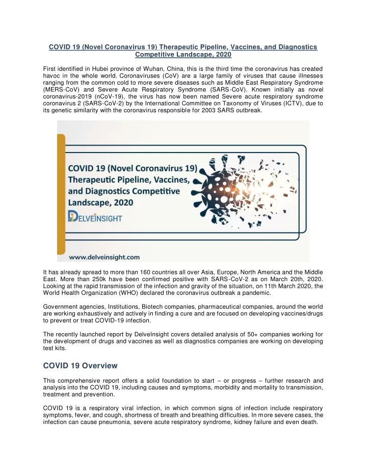 covid 19 novel coronavirus 19 therapeutic