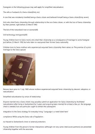 foreigners in the following groups may well apply