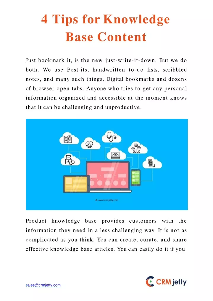 4 tips for knowledge base content