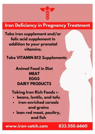 Iron Deficiency in Pregnancy Treatment
