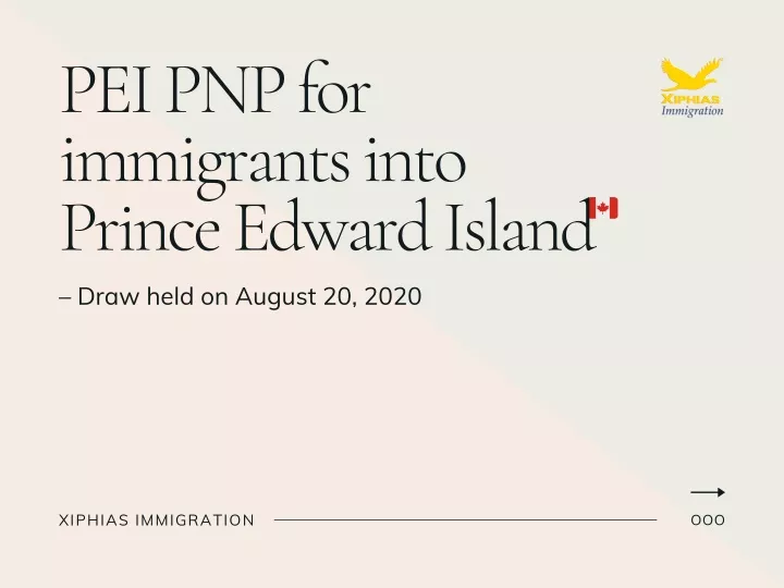 pei pnp for immigrants into prince edward island