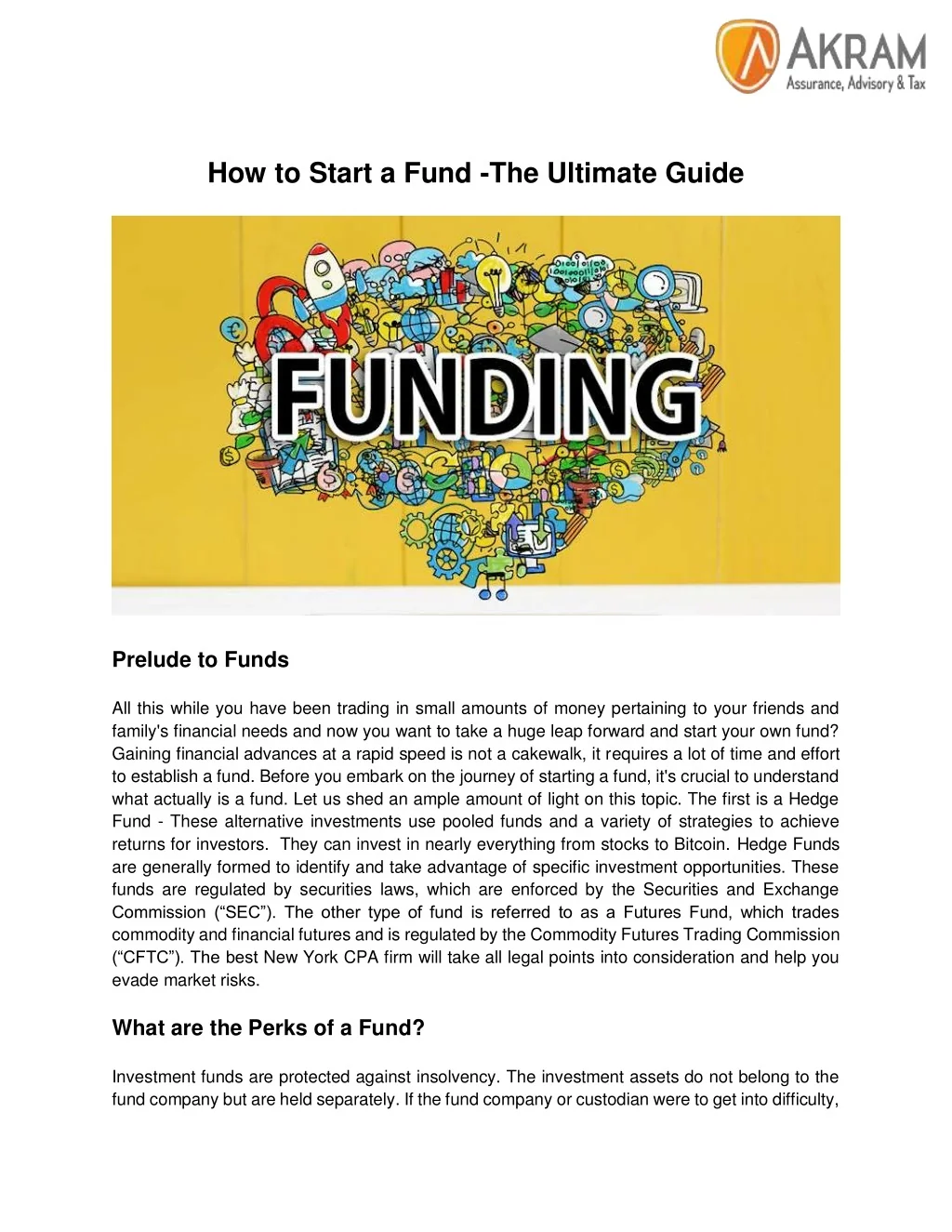 PPT - How to Start a Fund -The Ultimate Guide By Akram PowerPoint ...