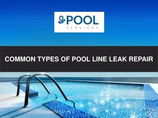 Common Types of Pool Line Leak Repair