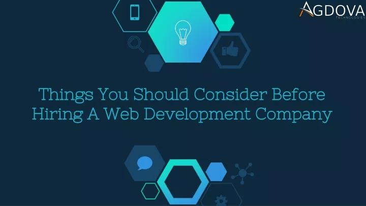 things you should consider before hiring a web development company