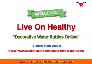 Best Decorative Water Bottles Online