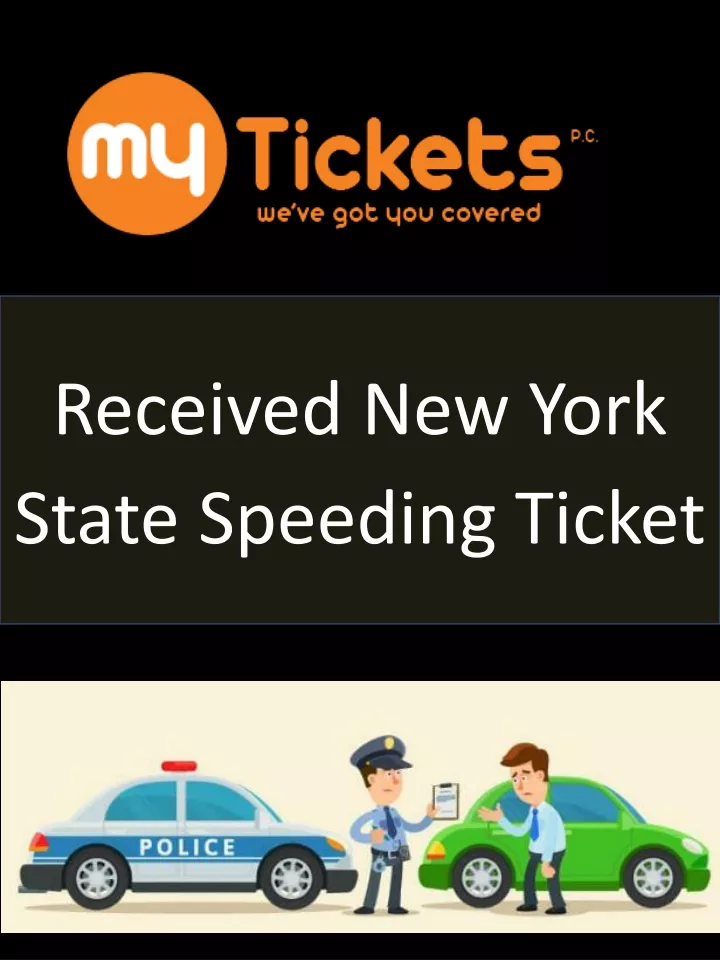 received new york state speeding ticket