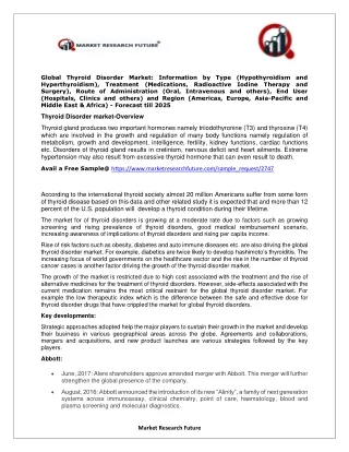 global thyroid disorder market information