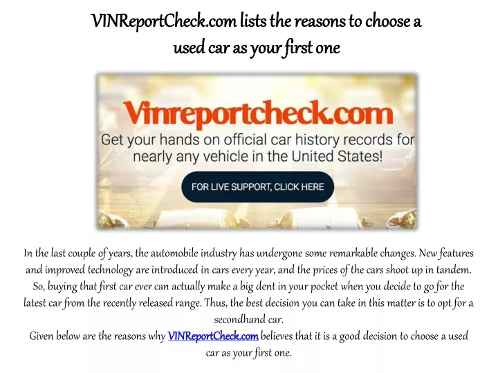 vinreportcheck com vinreportcheck com lists