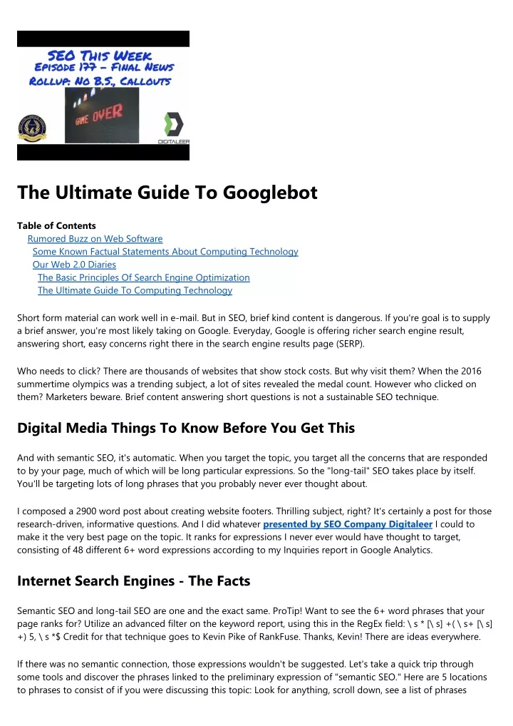 the ultimate guide to googlebot