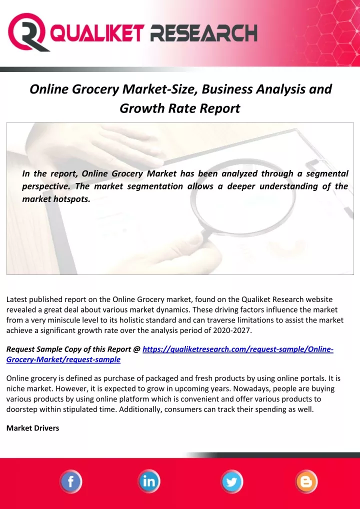 online grocery market size business analysis