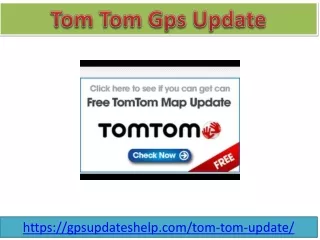 tom tom gps update