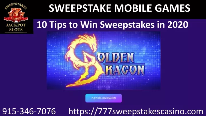 sweepstake mobile games