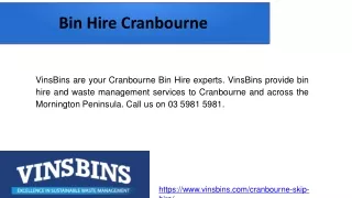 Bin Hire Cranbourne