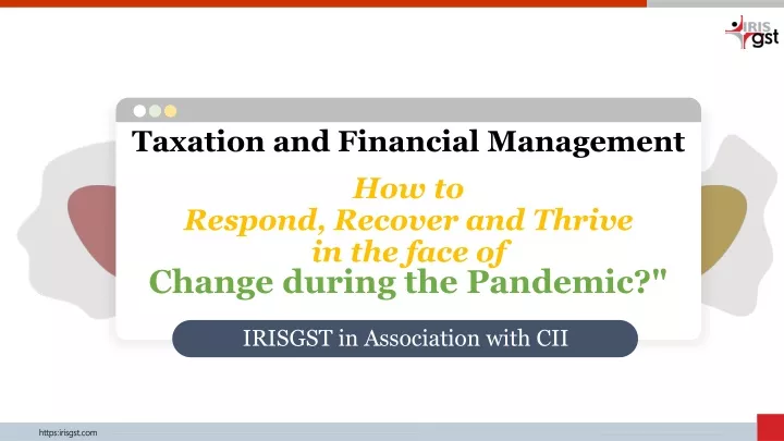 taxation and financial management how to respond