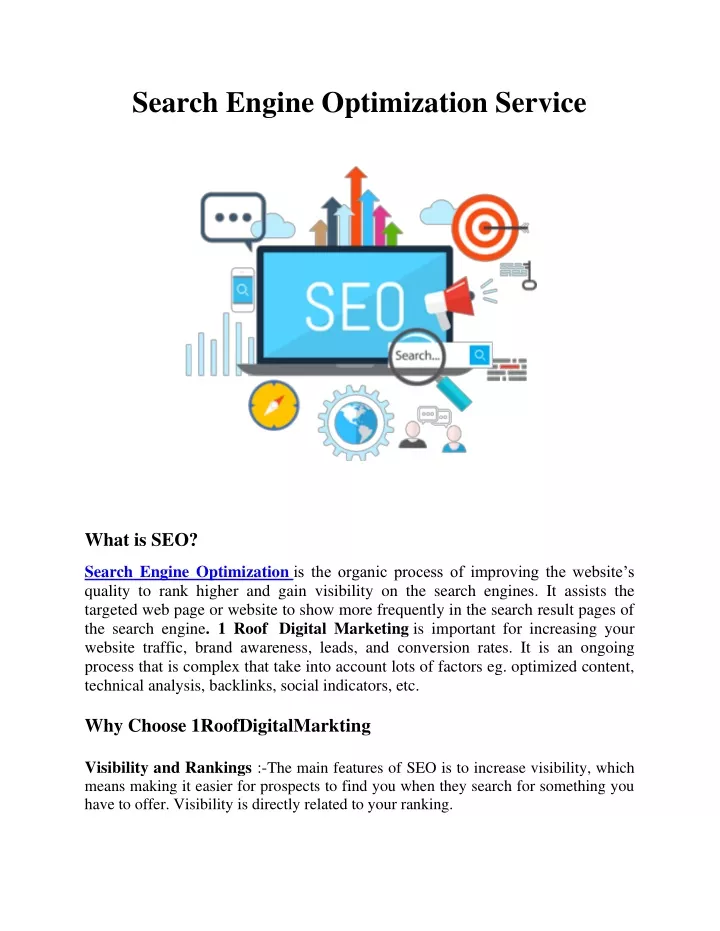 search engine optimization service