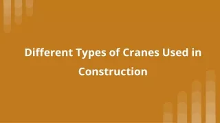 different types of cranes used in construction
