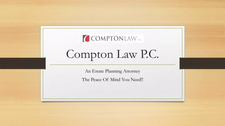 compton law p c