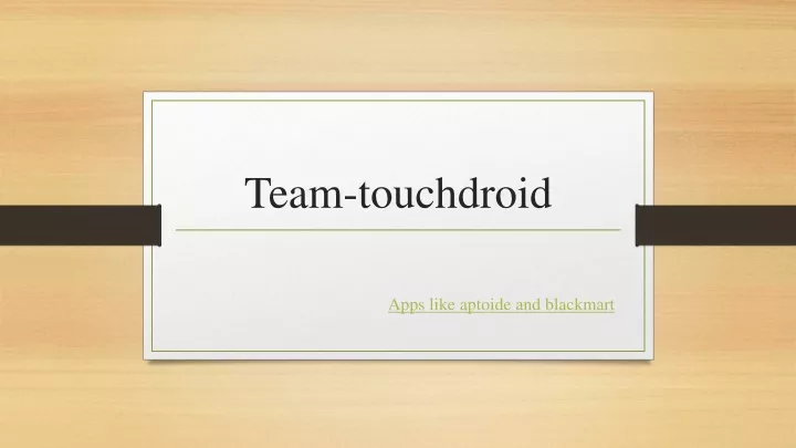 team touchdroid