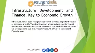 infrastructure development and finance key to economic growth