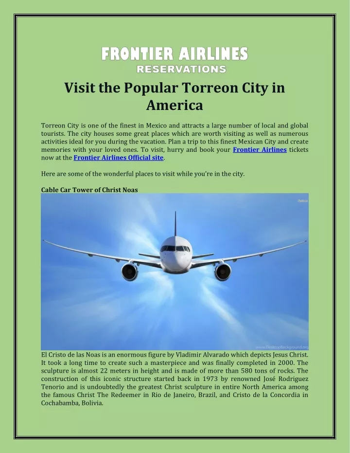 visit the popular torreon city in america