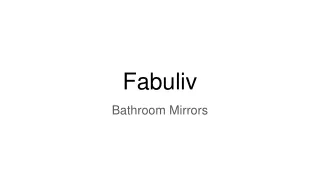 bathroom mirrors