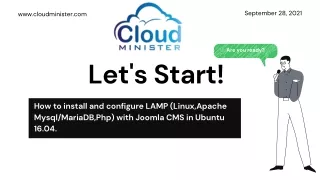 How to install and configure LAMP (Linux,Apache Mysql/MariaDB,Php) with Joomla CMS in Ubuntu 16.04.